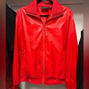 La Mode Du Golf sportswear VINTAGE Red bomber golf active jacket in FIRE 🚒 RED